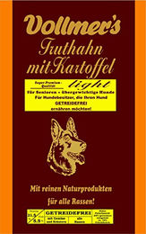 Vollmer's Truthahn mit Kartoffel Light Getreidefreies Trockenfutter für Hunde 15 kg - 15 kg – Bild 1 von 3
