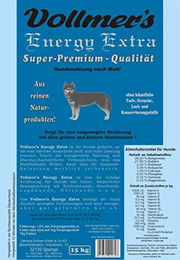 Vollmers Energy Extra Hundefutter Huhn mit hohem Fleischanteil 15 kg - 15 kg – Bild 1 von 2