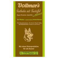 Produktbild von Vollmers Hundefutter Mini Truthahn mit Fisch und Kartoffel Getreidefrei für Welpen 15 kg - 15 kg
