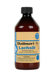 Produktbild von Vollmers Lachsöl 300ml Haut-Fell-Supplement für Hunde - 300 ml