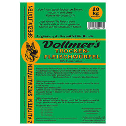 Vollmers Trockenfleischwürfel Hundefutter Adult 5 kg - 5 kg – Bild 1 von 3