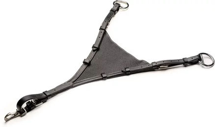 Produktbild von Vollmondgaffel HFI Sattelzubehör aus Leder in Beige und Schwarz Größe M