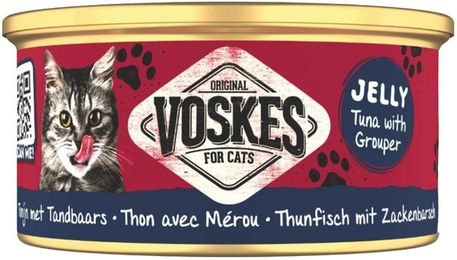 Voskes Jelly Tuna with Grouper Katzen Nassfutter mit Thunfisch und Zackenbarsch in Gelee 85g – Bild 1 von 1