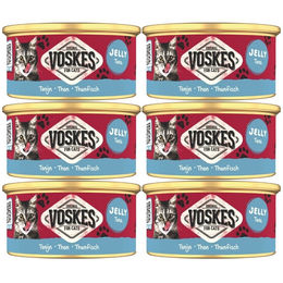 Voskes Katzen Nassfutter mit Thunfisch in Gelee 6x85 g – Bild 1 von 1