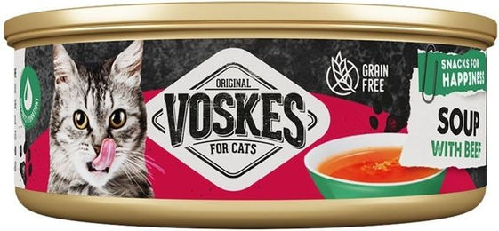Voskes Katzen Nassfutter Suppe mit Rind und Huhn getreidefrei 50 g – Bild 1 von 1