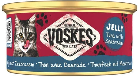 Voskes Katzen Nassfutter Thunfisch und Dorade in Gelee 85g – Bild 1 von 1