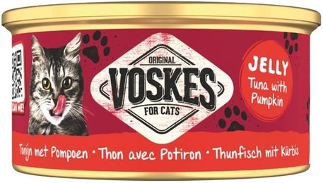 Voskes Katzen Nassfutter Thunfisch und Kürbis in Gelee 85g – Bild 1 von 1
