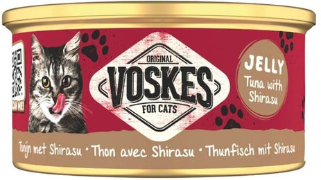Voskes Katzen Nassfutter Thunfisch und Sardelle in Gelee 85g – Bild 1 von 1