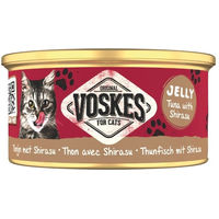 Produktbild von Voskes Katzen Nassfutter Thunfisch und Sardelle in Gelee 85g
