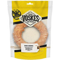 Produktbild von Voskes Kausnack Kauwring aus Rinderhaut und Huhn 19 cm 1 Stück