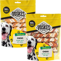 Produktbild von Voskes Kausnack Rawhide Spiralen Rindfleisch und Ente 20 Stück