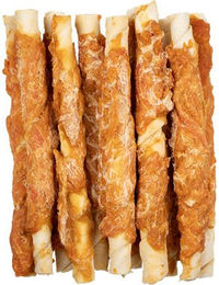 Voskes Kausnack Sticks aus Rohhaut Huhn 12 Stück – Bild 1 von 2