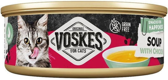 Voskes Nassfutter Suppe mit Huhn für Katzen getreidefrei 50 g – Bild 1 von 1