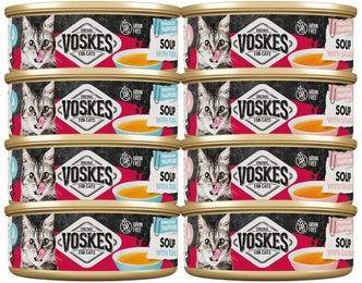 Voskes Suppenmischung für Katzen mit Lachs und Thunfisch 8x50 g – Bild 1 von 1