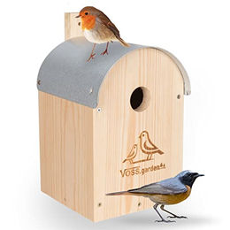 VOSS.garden Nistkasten Baker Runddach aus Holz für Meisen und Sperlinge - 1 Stk. – Bild 1 von 3