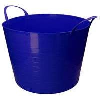 Produktbild von vPlast V-Trug Flexi Futtereimer aus Kunststoff Blau 14 Liter