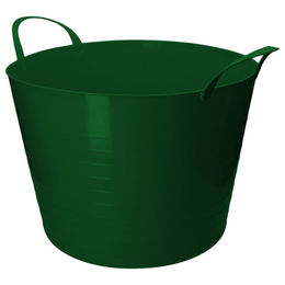 Produktbild von vPlast V-Trug Flexi Futtereimer aus Kunststoff grün 40 Liter