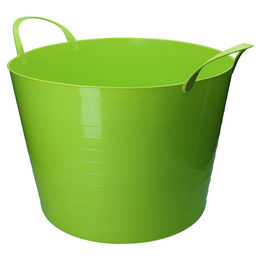 Produktbild von vPlast V-Trug Flexi Futtereimer aus Kunststoff limonengrün 40 Liter