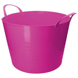 Produktbild von vPlast V-Trug Flexi Futtereimer aus Kunststoff Rosa 14 Liter