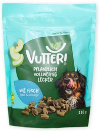 Vutter! Hundeleckerli Wie Fisch Vegan Glutenfrei Ohne Zucker 10x110 g – Bild 1 von 7