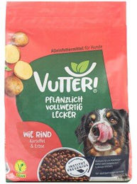 Vutter! Trockenfutter Rind Vegan Getreidefrei Ohne tierisches Protein – Bild 1 von 3
