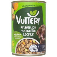 Produktbild von Vutter! Vegan Hundefutter Lammgeschmack ohne tierisches Protein 6x400 g - 6 x 400 g