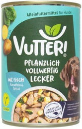 Vutter! Vegan Katzenfutter Fischgeschmack ohne tierisches Protein 6x400 g - 6 x 400 g – Bild 1 von 2