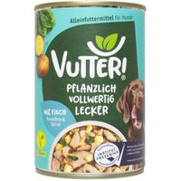 Produktbild von Vutter! Vegan Katzenfutter mit Fischgeschmack ohne tierisches Protein 12x400 g - 12 x 400 g