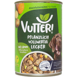 Vutter Vegan Pastete mit Lammgeschmack und pflanzlichem Protein für erwachsene Tiere – Bild 1 von 2