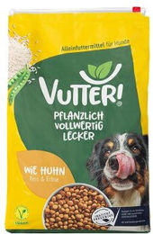 Vutter! Vegan Trockenfutter Huhn ohne tierisches Protein 4kg – Bild 1 von 3