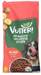 Vutter! Vegan Trockenfutter Rind ohne tierisches Protein 12kg – Bild 1 von 3