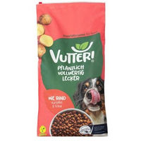 Produktbild von Vutter! Vegan Trockenfutter Rind ohne tierisches Protein 12kg