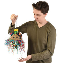 Produktbild von Wagner's Sputnik Papageienspielzeug mit Edelstahlkette - 1 Stk.