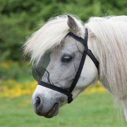 Waldhausen Fliegenmaske Basic ohne Ohren schwarz Pony – Bild 1 von 2