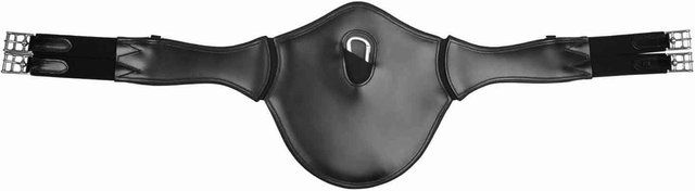 Produktbild von Waldhausen Ledersattelgurt mit Elastik- und Bauchlatz - 120 cm