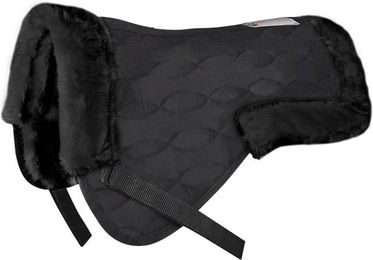 Produktbild von Waldhausen Sattelkissen mit Synthetik-Fell PON schwarz