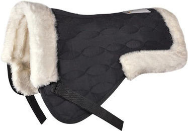 Produktbild von Waldhausen Sattelkissen mit Synthetik-Fell WB schwarz