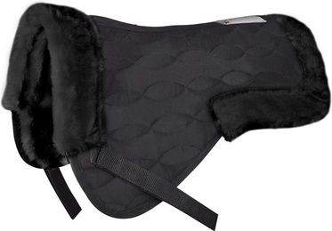 Produktbild von Waldhausen Sattelkissen mit Synthetik-Fell WB schwarz