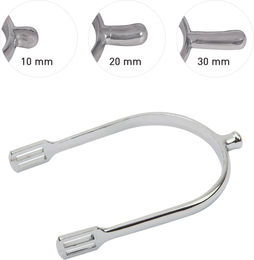 Produktbild von Waldhausen Sporen-Set Herren 30 mm grau