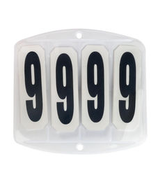 Produktbild von WALDHAUSEN Startnummern für Schabracke mit Klettverschluss, eckig, weiß