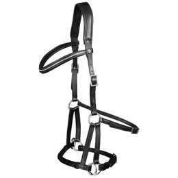 WALDHAUSEN X-Line Trensenzaum Gebisslos Supersoft Nuova VB schwarz – Bild 1 von 5