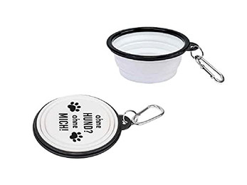 Produktbild von Walkies Hundenapf faltbar Ohne Hund? Ohne Mich! - 1 Stk.