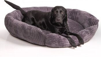 Wallace & Jones Hundebett Cordo Breitcord dunkelgrau – Bild 1 von 3