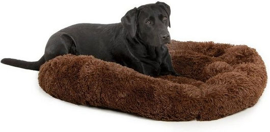 Produktbild von Wallace & Jones Hundekorb Plüschbett Sarnia braun 80x80x24 cm