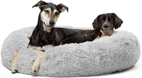 Produktbild von Wallace & Jones Hundekorb Plüschbett Sarnia hellgrau