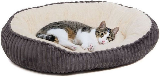 Wallace & Jones Tierbett Cameron Katzenkörbchen, Katzenbett, anthrazit-beige, ca. 75x55x20cm – Bild 1 von 5