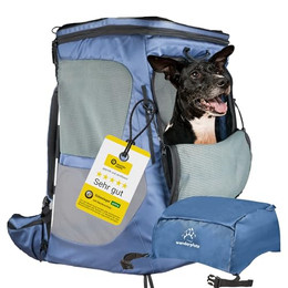 Produktbild von Wanderpfote Hunderucksack Daypack Größe M Blau - 3 kg