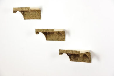 Produktbild von Wandliege 'Seegras', 3er-Set, natur, 15 x 25 x 40 cm