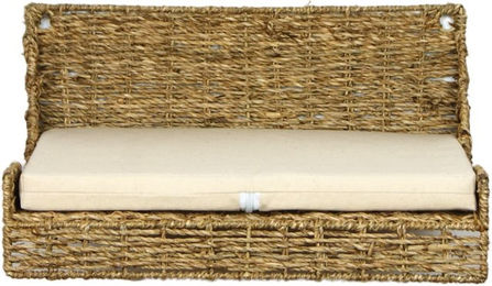 Produktbild von Wandliege 'Seegras', natur, 15 x 25 x 40 cm