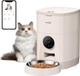 Produktbild von Wansview Automatischer Futterspender 4L mit 2K Kamera und App-Steuerung - 4 l